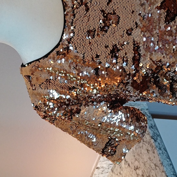 ✨️ Sequin women's blouse top size M - Picture 3 of 9